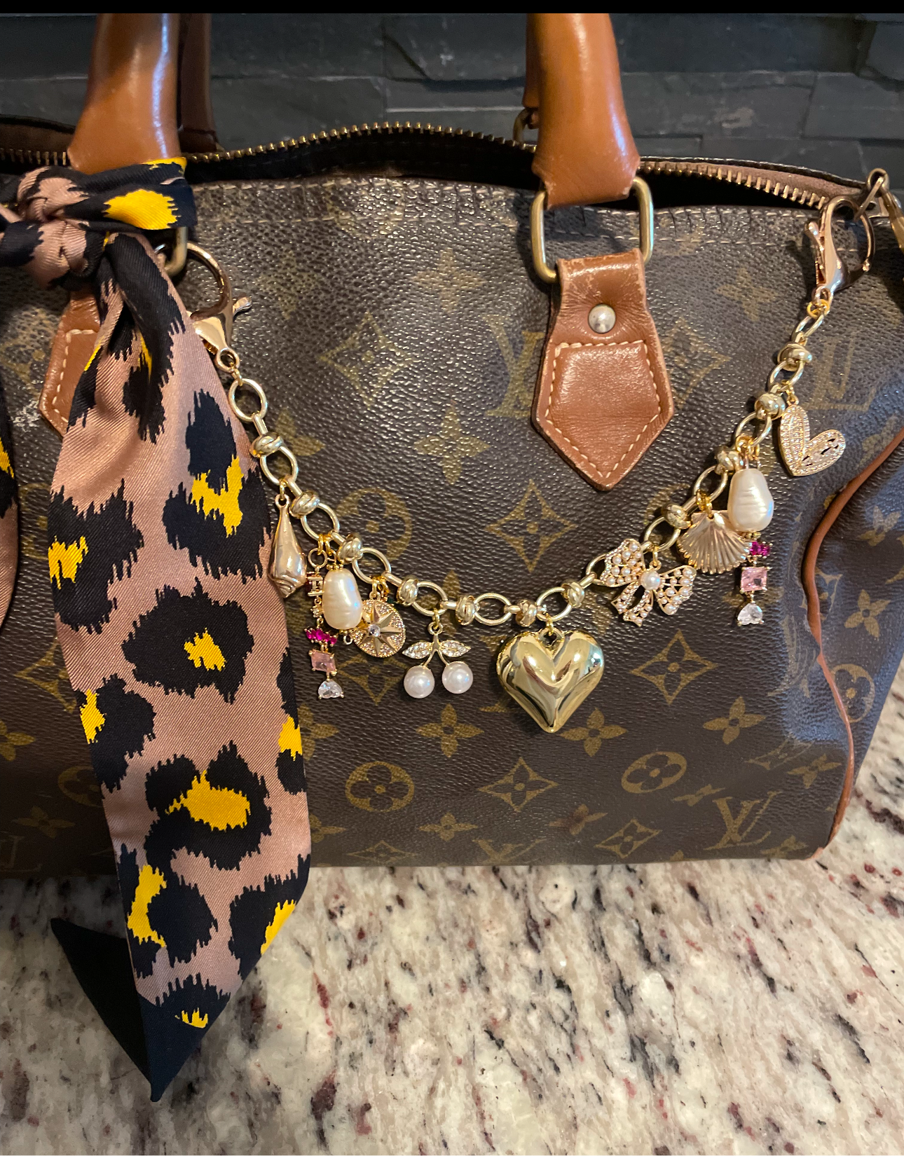 Purse chain with Charms